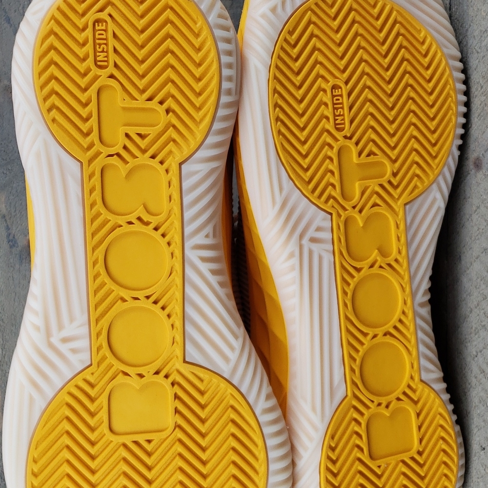 adidas SM Pro Boost Low Men's Basketball Shoes  White Yellow - Picture 9 of 11